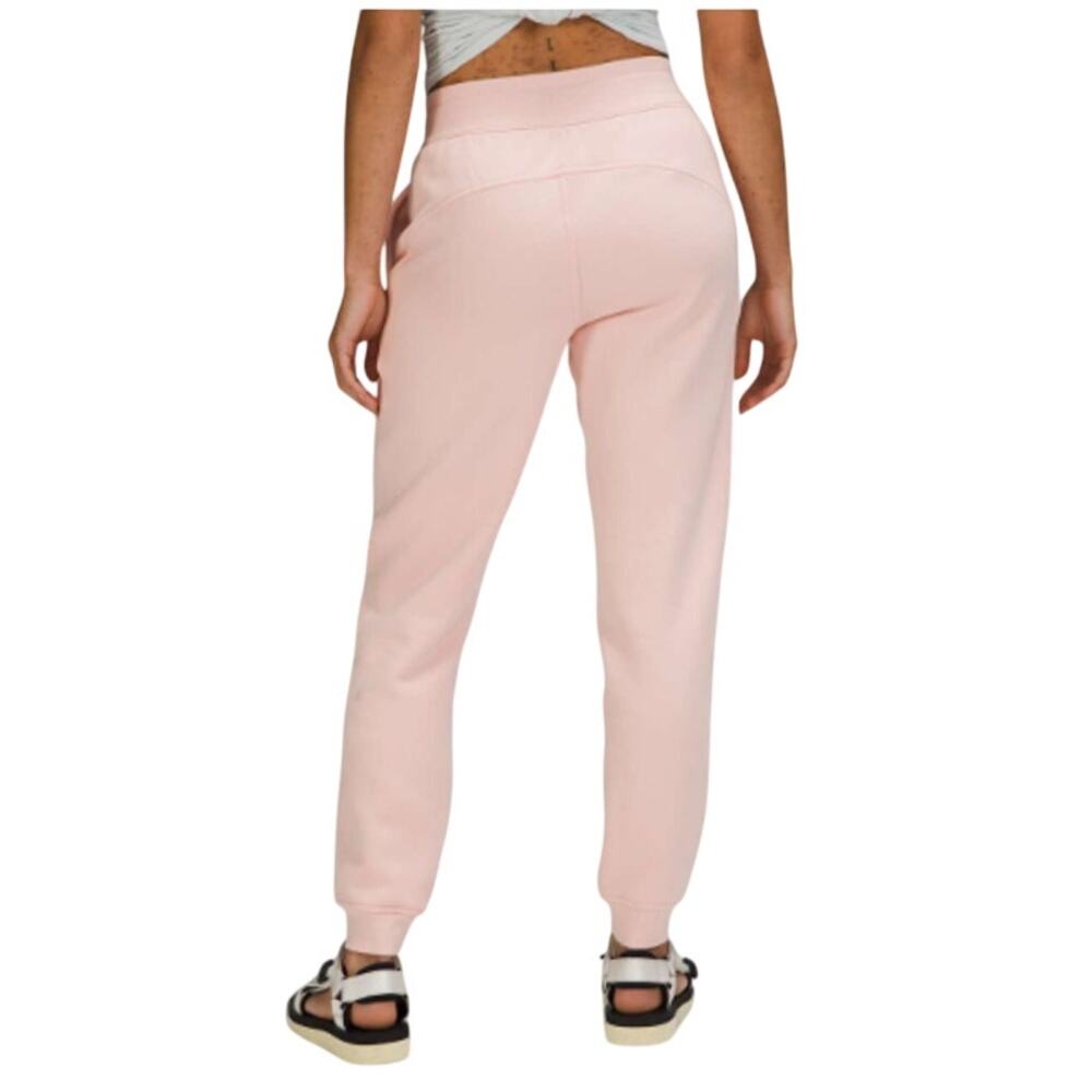 Lululemon Scuba High Rise Jogger Pants 12 Pink Mist Gym Active Lounge - Picture 9 of 9